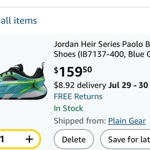 Jordan Heir Series Blue Green Shoes